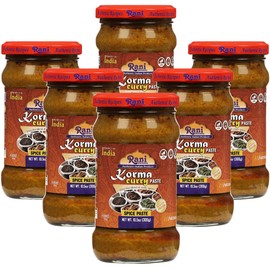 Rani Korma Curry Cooking Spice Paste 10o.5z (300g) Glass Jar, Pack of 5+1 FREE ~ No Colors | All Natural | NON-GMO | Vegan | Gluten Free | Indian Origin