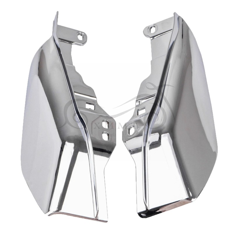 Unbranded Chrome Mid-Frame Air Deflector Heat Shield For Harley Ultra