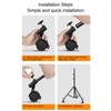 360° Rotatable Quiet Light Stand Wheels, Pack of 3 Tripod