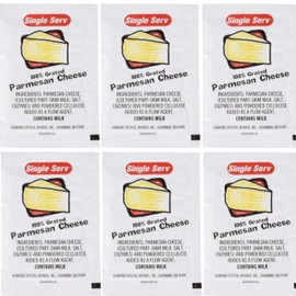 100% Grated Parmesan Cheese Packets – 40 Count Single-Serve Portions – Individually Sealed Cheese Sachets for Pizza, Pasta, Salads, To-Go Meals & Restaurants – Shelf Stable