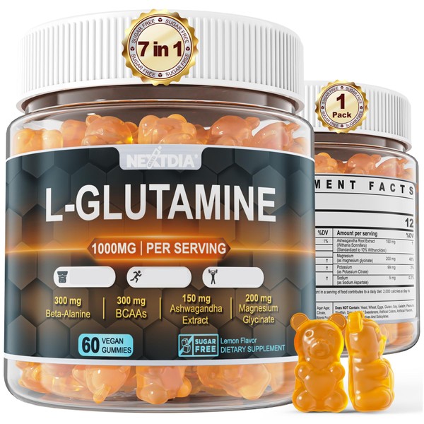 Nextdia L-Glutamine 1000mg Exercise Gummies — Promote Recovery and Boost