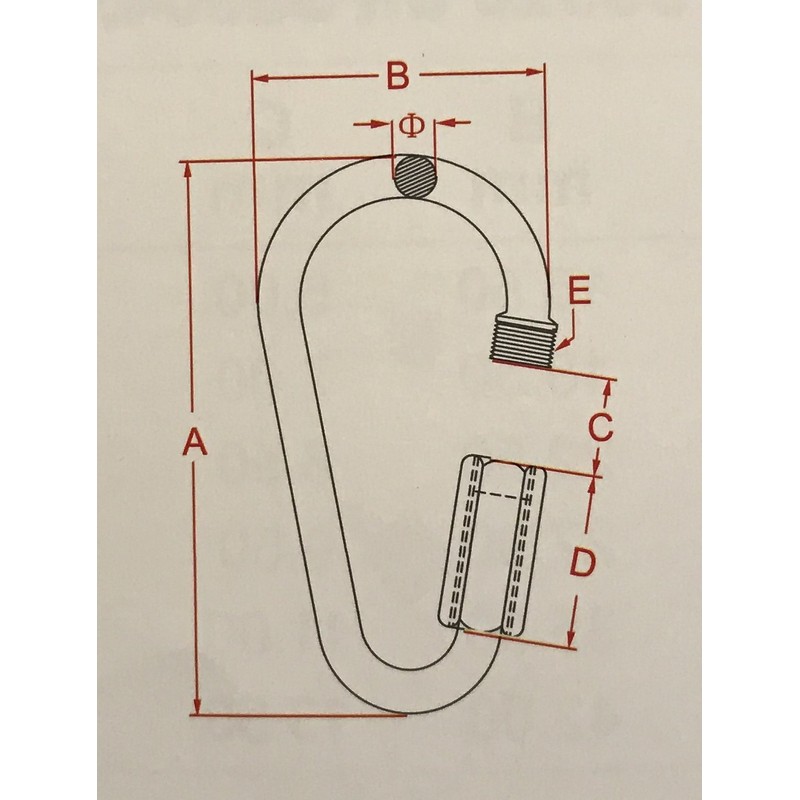 Stainless Steel 316 Pear Shape Quick Link 1/2" (12mm) Marine