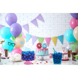 Fruidles Blueberry Smoothie Chewing Gum Balls Flavored Candy Buffet Treats, Machine Size Refills, Kosher Certified Parve, 1" Inch (Half-Pound)