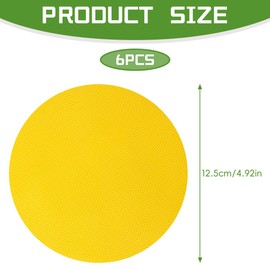 Lotsdonxia 6 Pcs Rubber Jar Opener Grippers Set – Non-Slip Kitchen Pads for Elderly, Weak Hands, Multi-Purpose Bottle Lid Openers & Heat-Resistant Coasters (6 Colours)