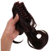 Vaguelly Claw Clip Ponytail Extension Dark Brown Curly Wavy Hair