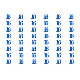 SHATCHI Age Hanging String 13th-90th Glitz Anniversary Birthday Metallic Shiny Foil Banner Party Door Wall Decorations Pack of 6, Blue