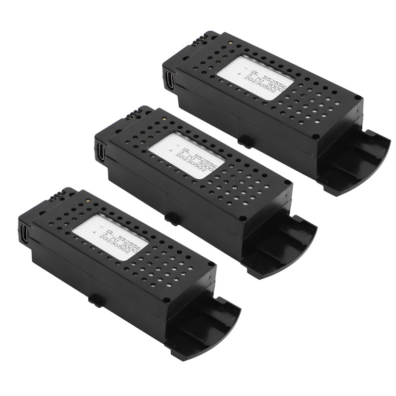 3 Pcs Lithium Battery for Remote Control Aircraft 3000mAh RC