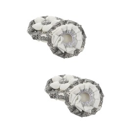 Angoily 4pcs Door Handle Covers Anti-Freeze Knob Protectors for Home Classroom Easy to Install Soft Washable Prevents Cold Touch Floral Design