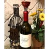 Texas Wine Stopper Exotic Rosewood Custom State of Texas Bottle