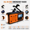 4000mAh Emergency Weather Radio with Hand Crank and Solar Charging
