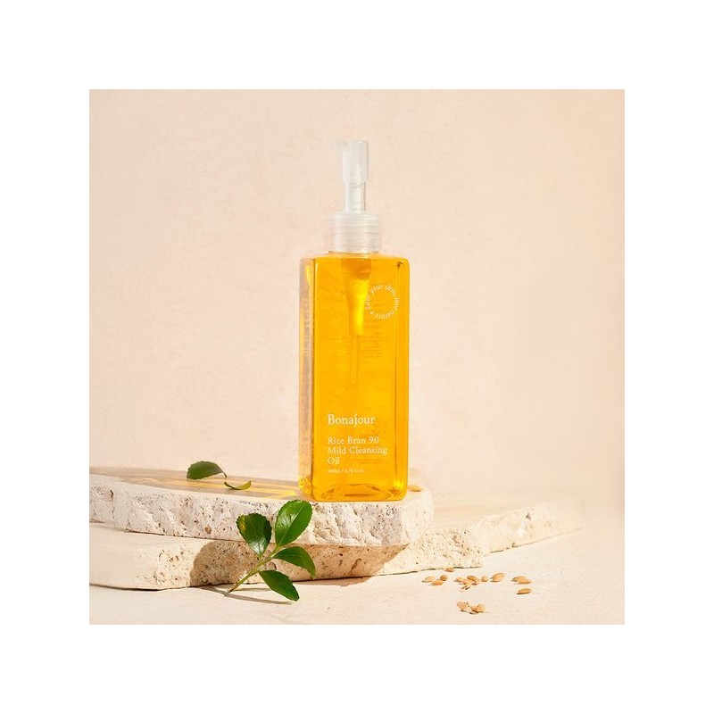 Bonajour 보나쥬르 라이스브랜 90 비건 클렌징오일 200ml Bonajour Rice Bran