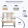 MAXYOYO Modern Accent Chair, Tufted Living Room Chair with Metal