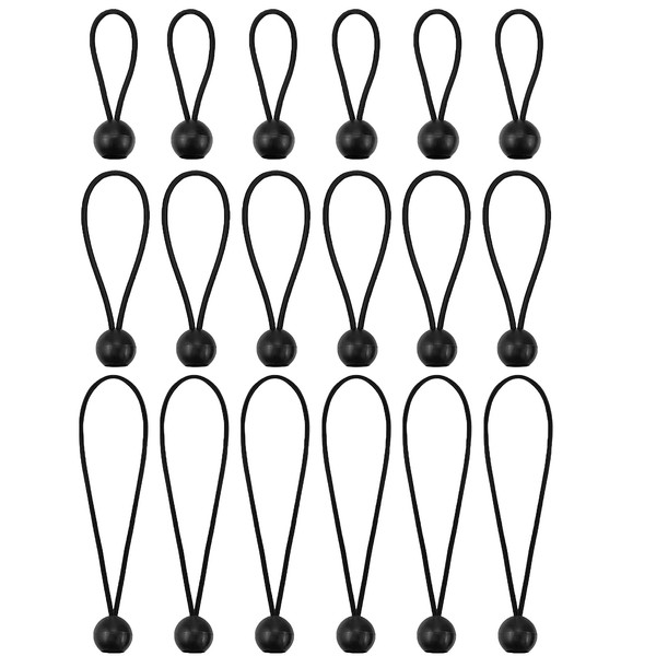 Bungee Cord with Ball, 18 Pieces Ball Bungee, Rubber Tensioner