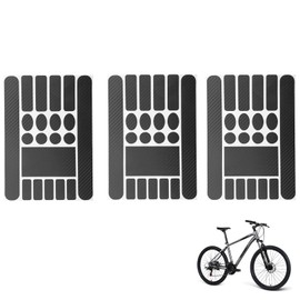 3 Stück Rahmenschutzfolie Fahrrad Aufkleber,Fahrrad Schutzfolie,Lackschutzfolie Fahrrad Rahmenschutz,Schutzfolie Fahrradrahmen für Den Schutz von Fahrrädern, Mountainbikes Usw,Schutzaufkleber