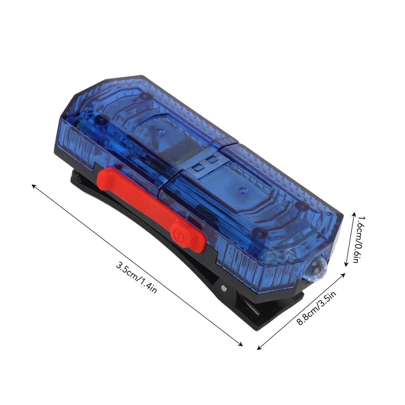Shoulder Clip Light Rechargeable 500mAh LED High Brightness Auto On