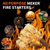 MEKER Fire Starters - Natural Fire Starters for Fireplace, Campfires,