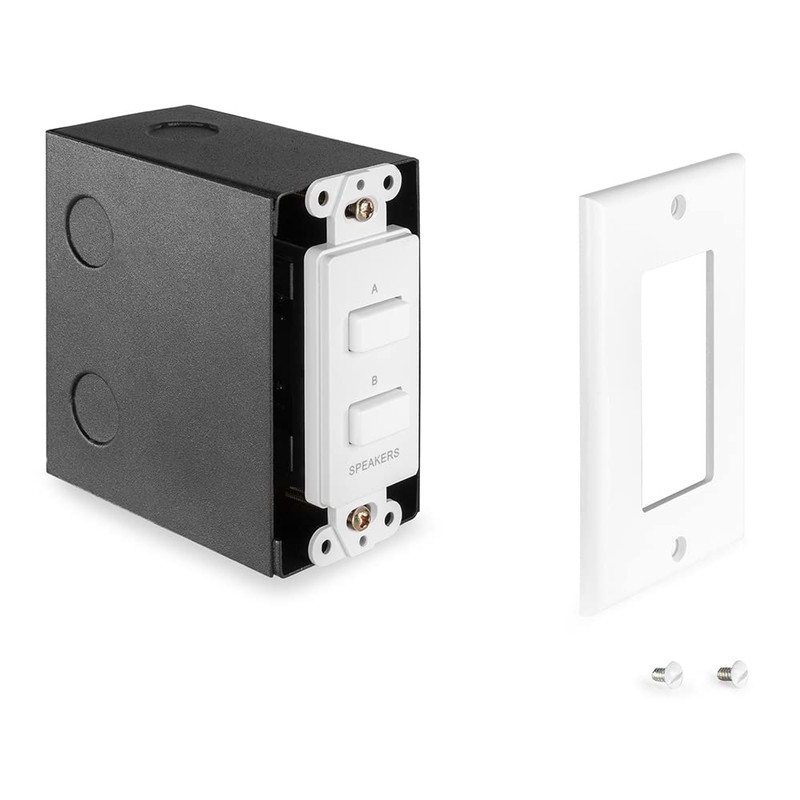 Power Dynamics PDWS2 In-Wall Speaker Selector Switch - 100W Dual