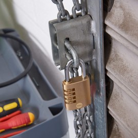 40mm Brass Combination Padlock pk 1 box