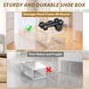 12 Pack Large Shoe Organizer Storage Boxes for Closet, Modular