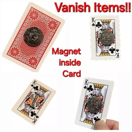Unbranded Magic Trick Magnetic Playing Card For Easy Vanish Tricks Magician's Gimmick T1