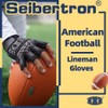Seibertron Lineman 2.0 Padded Palm Football Receiver Half Finger Gloves,