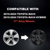 Glossy Black Wheel Skins Compatible with 2019-2024 Toyota RAV4/RAV4 Hybrid