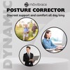 Movibrace Posture Corrector Back Support Brace, Adjustable Shoulder Support, Black