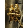 Pack of 2 Wall mounted Curtain holdbacks bird pattern decorative