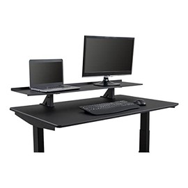 Stand Up Desk Store Clamp-On Adjustable Height Desk Shelf Monitor Stand (48" Wide)
