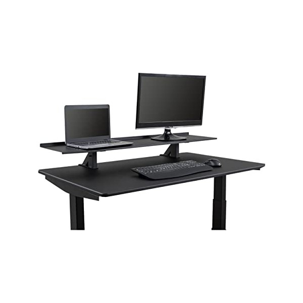Stand Up Desk Store Clamp-On Adjustable Height Desk Shelf Monitor