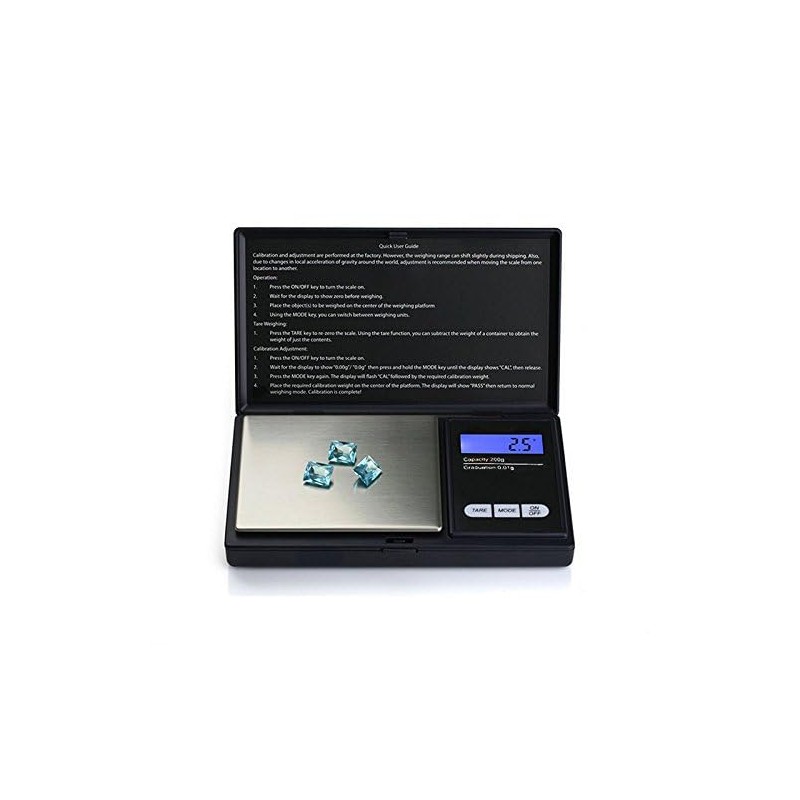 GOSONO 100g/0.01g、1kg/0.1g LCD Digital Pocket Diamond Jewelry Gold Gram Balance