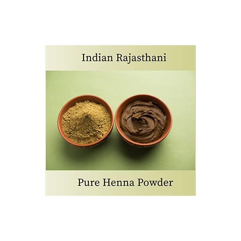Original Indian Pure and Natural Henna (Mehndi) para cabello –