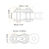 sourcing map 4Pcs #60 Chain Master Connector Link Roller 3/4"