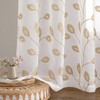 MIULEE Voile Curtains with Eyelets, Panel Curtain for Home, Living