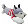 Jextech Perro Peluche 70cm Husky Lobo Con Sueter Juguete Regalo