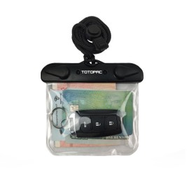 TOTOPAC Waterproof Car Key FOB Case Floating Wallet Pouch for Remote Keys ID Credit Card Cash Money Submersible Dry Bag Holder (1, Transparent)