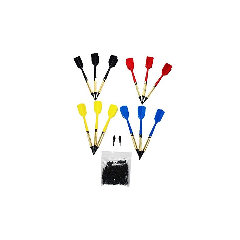 GLD Soft Tip Bar Darts - Set of 12 with