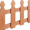 Topeakmart Wood Picket Garden Fence Edging Fencing Garden Yard Border