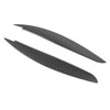 2 Pcs Headlight Eyebrow Front Left Right Light Eyelid Trim