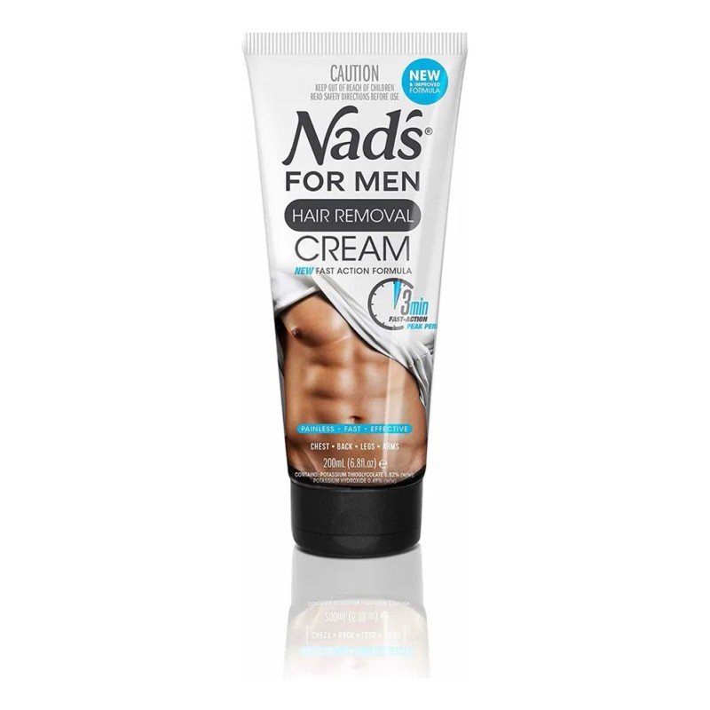 Crema Depilatoria para Hombres Nad's 200ml Rápida y Sin Dolor