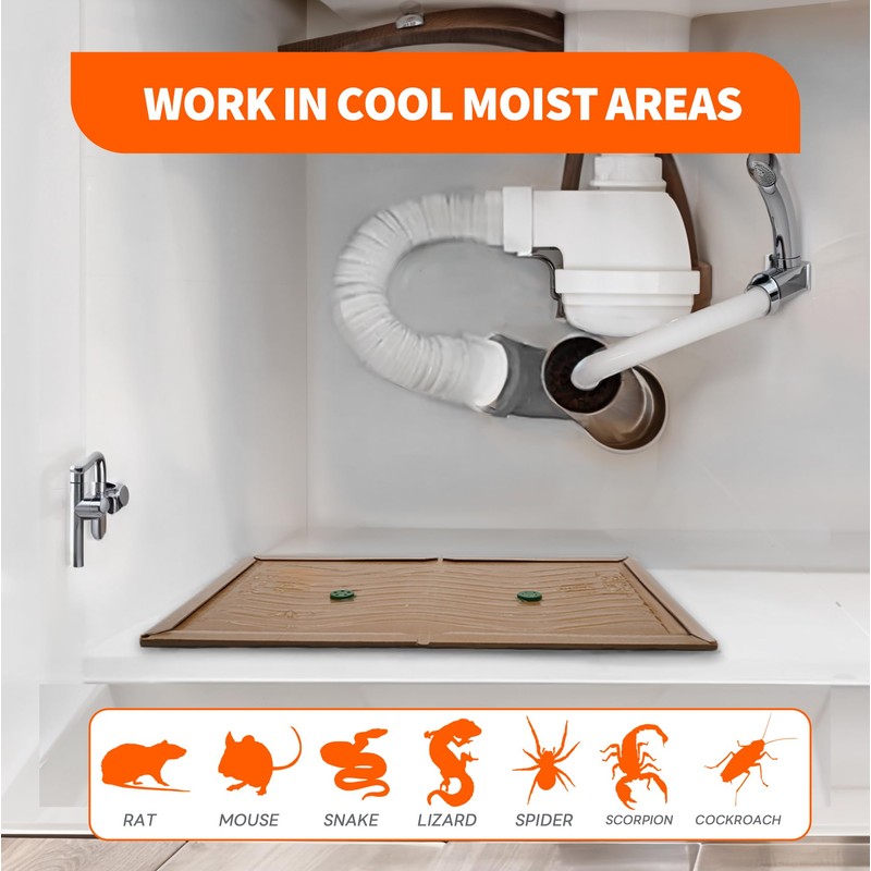12 Pack Glue Mouse Traps Indoor for Home, Large Sticky