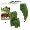 Zerodeko Alligator Bubbler Aquarium Decor Simulative Fish Tank Ornament Safe