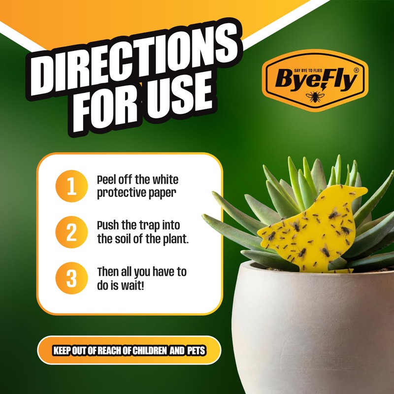 ByeFly Fruit Fly & Gnat Traps 30 Pack - Non-Toxic