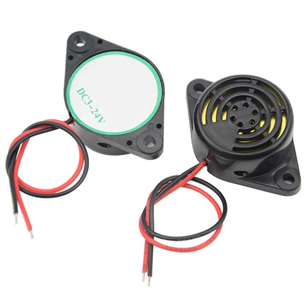 RUNCCI-YUN DC 3-24V Electronic Buzzer Alarm Sounder Continuous Sound Lntermitent
