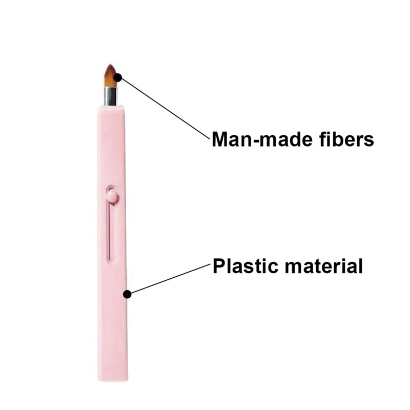 LELEVTXP Lip Brush Retractable Lipstick Applicator Portable Lipstick Brush for
