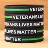 SayitBands Ten (10) of XL 9 Inch Veterans Lives Matter