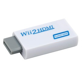 Mcbazel Wii to HDMI 1080p 720p Connector Output Video & 3.5mm Audio Supports All Wii Display Modes NTSC 480i 480p, PAL 576i
