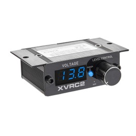 NVX XVRC2 - driver universal de nivel de perilla de graves con voltímetro digital incorporado, visualización LED azul, control remoto de ganancia e interruptor de encendido/apagado del amplificador