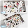 MIUOPUR Expandable Drawer Organizer, Width (10.6"-20.1") Depth (11"-20.1"), Clear Makeup