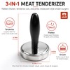 Meat Pounder Tenderizer, Solid Stainless Steel Meat Flattener & Smash